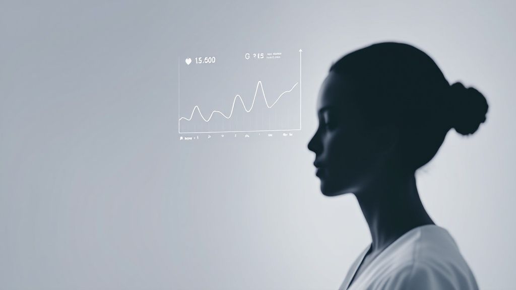 A patient on the phone, representing patient conversations with AI agents
