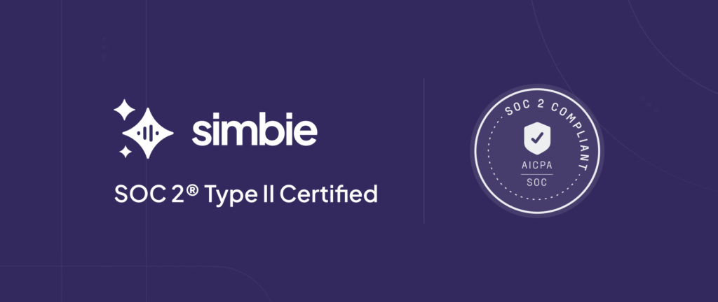 Simbie AI SOC 2 Type II certification